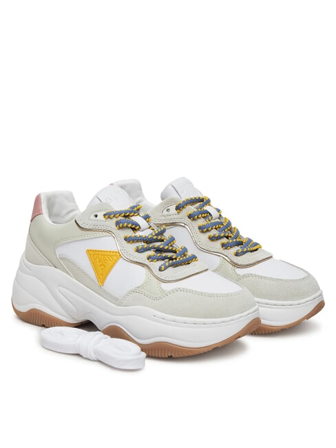 GUESS HAPYY Chunky sneakers bone - Women’s shoes