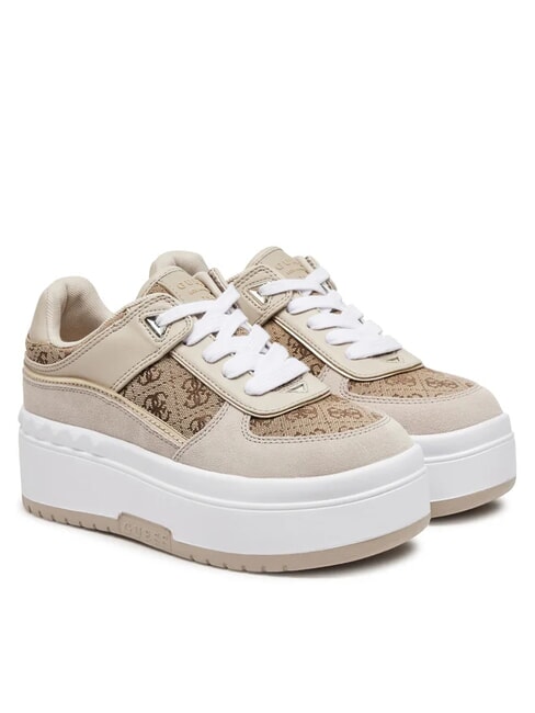 GUESS RIDGEE2 Platform sneakers Beige / Brown - Women’s shoes
