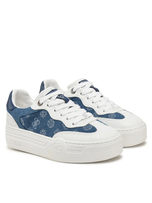 GUESS SWOLE2 Platform sneakers with denim inserts blue - Women’s shoes