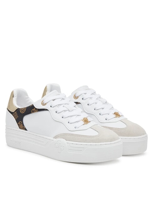 GUESS SWOLE Platform sneakers with logo inserts white - Women’s shoes