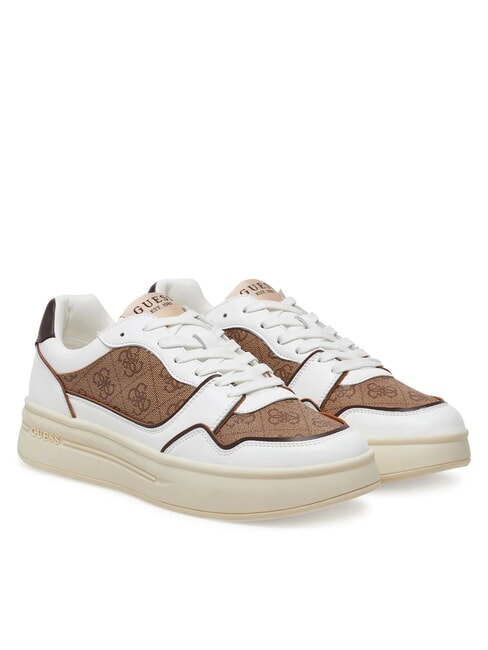 GUESS WINNO II Sneakers with 4G logo inserts Beige / Brown - Men’s shoes