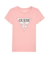 GUESS KIDS Short-sleeved T-shirt with rhinestones - Child T-shirt