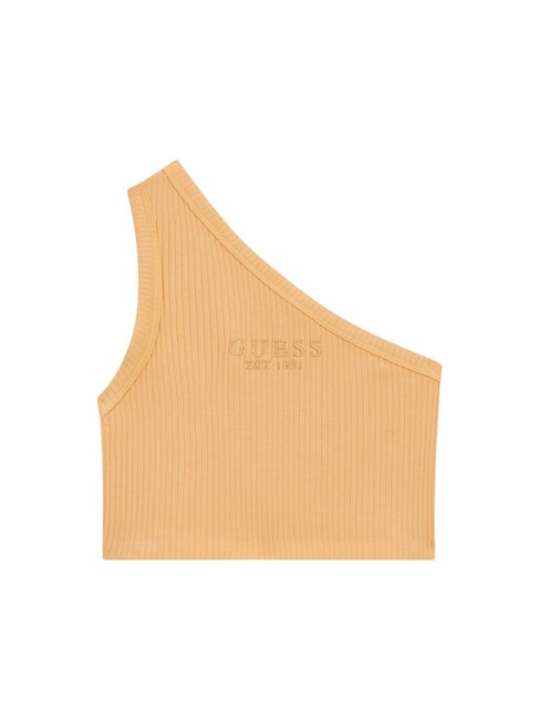 GUESS KIDS GARMENT Ribbed one-shoulder top tangerine sorbet - Child T-shirt
