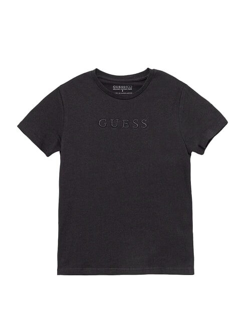 GUESS KIDS Short-sleeved T-shirt with logo embroidery jetbla - Child T-shirt