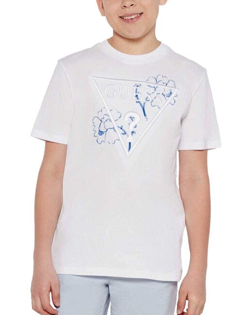 GUESS KIDS Oversized short-sleeved T-shirt purwhite - Child T-shirt
