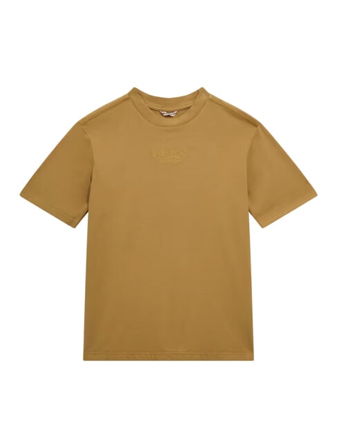 GUESS KIDS Short-sleeved T-shirt with logo embroidery mountain honey - Child T-shirt