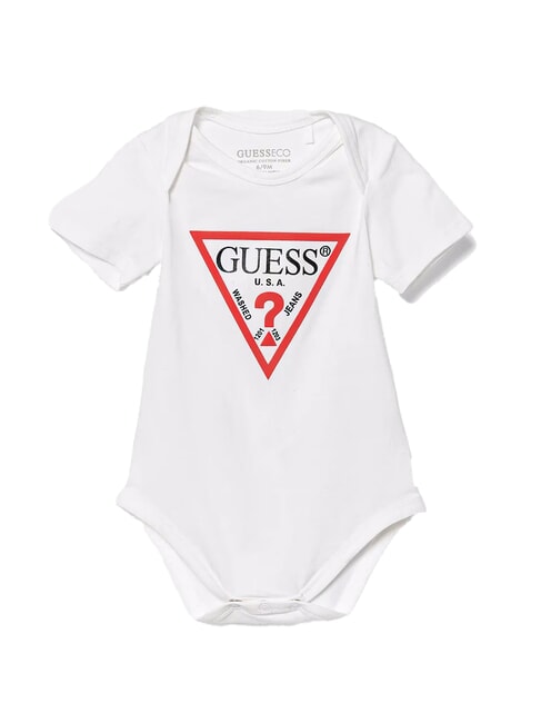 GUESS KIDS Baby short-sleeved bodysuit purwhite - Rompers and baby outfits