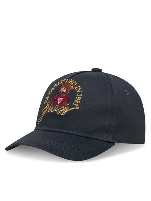 GUESS KIDS Teddy Bear Embroidery Baseball Hat smartblue - Baby Hat