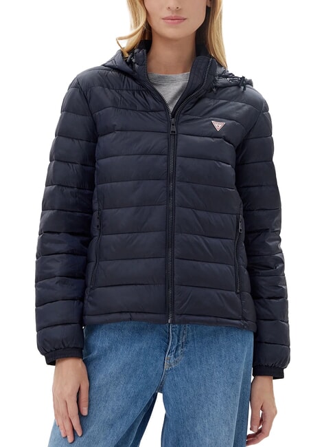 GUESS JEANS PACKABLE Lightweight down jacket with hood daring ocean - Women's down jackets