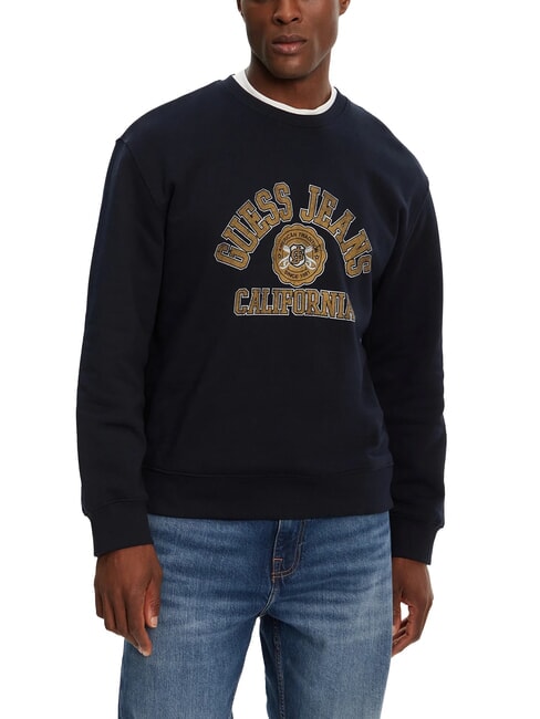 GUESS JEANS REGULAR Crewneck sweatshirt with print daring ocean - Sweatshirts