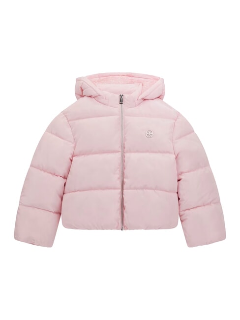 GUESS KIDS Short down jacket with hood cotton candy pink - Baby Jackets