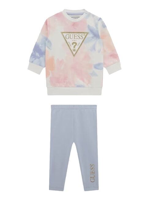 GUESS KIDS ACTIVE Girls' sweatshirt and leggings set aop flower watercolor - Rompers and baby outfits