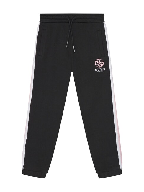 GUESS KIDS ACTIVE Jogger tracksuit trousers with side stripes jetbla - Children's tracksuits