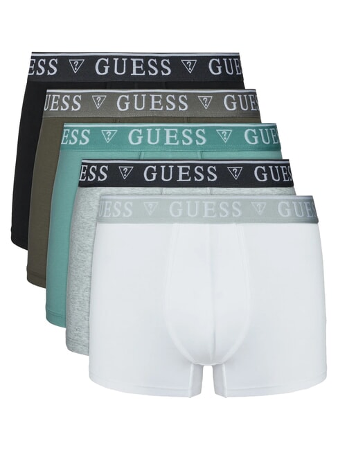 GUESS LOGO CLASSIC 5 multicolored boxers black white grey lava te - Men's briefs