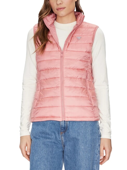 GUESS JEANS PUFFER Sleeveless down jacket slight pink - Women's Vest