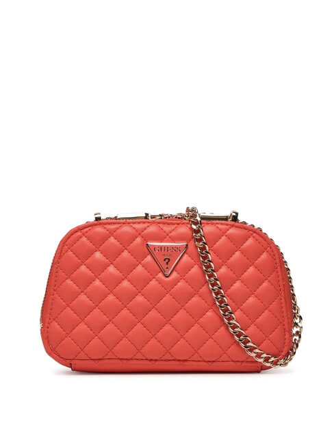 GUESS ECO RIANEE Convertible quilted bag coral red - Women’s Bags