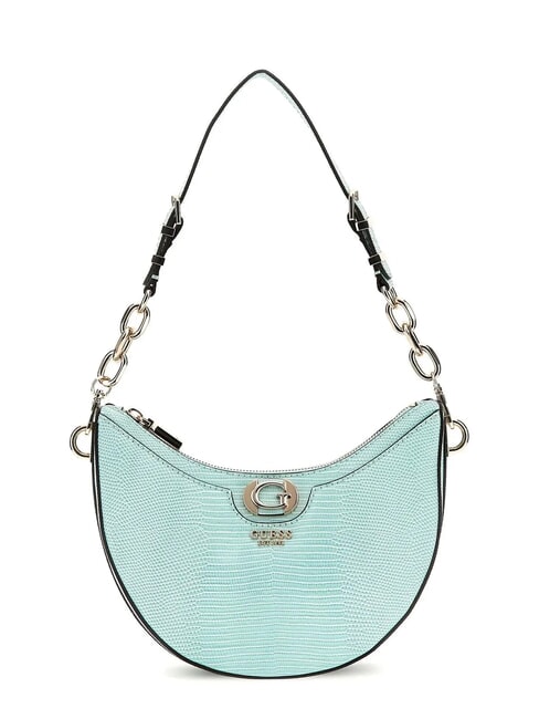 GUESS ORLINA Lizard print shoulder bag marine water - Women’s Bags