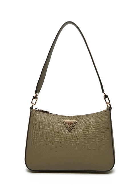 GUESS ECO JAZLYNN Saffiano print shoulder bag sage - Women’s Bags