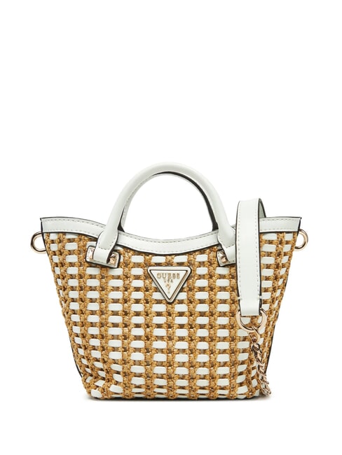 GUESS ATALIA Small handbag with shoulder strap natural/white - Women’s Bags