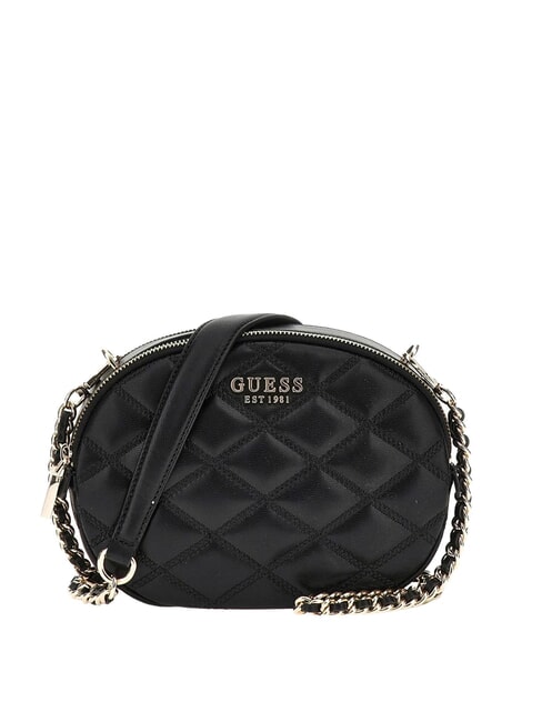 GUESS TAMSIN Small quilted shoulder bag BLACK - Women’s Bags