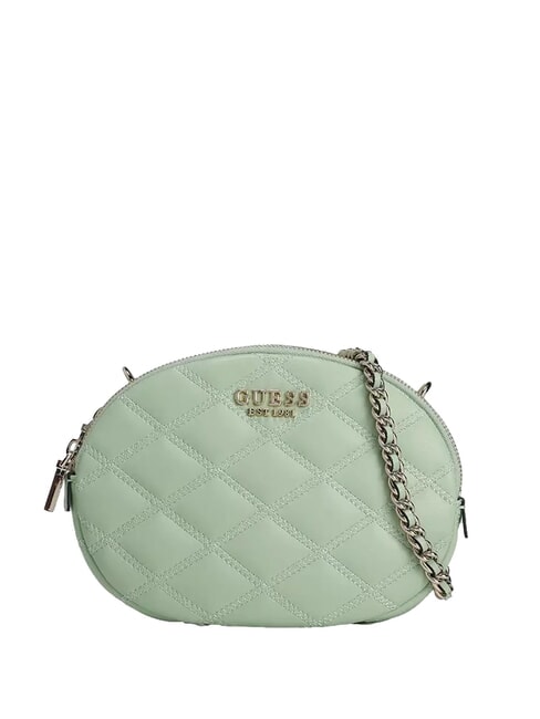 GUESS TAMSIN Small quilted shoulder bag celadon - Women’s Bags