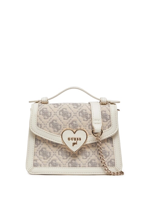 GUESS GIRL Micro satchel bag with shoulder strap cremwhi - Women’s Bags