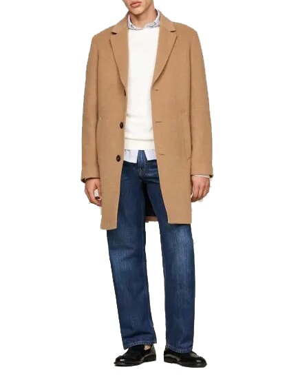 TOMMY HILFIGER TH Wool blend jacket hickory - Men's Jackets