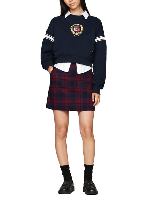 TOMMY HILFIGER TH JEANS Tartan skirt rouge winter check - Women's Skirts