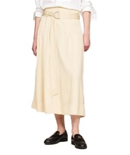 TOMMY HILFIGER TH Viscose skirt country ivory - Women's Skirts - 1