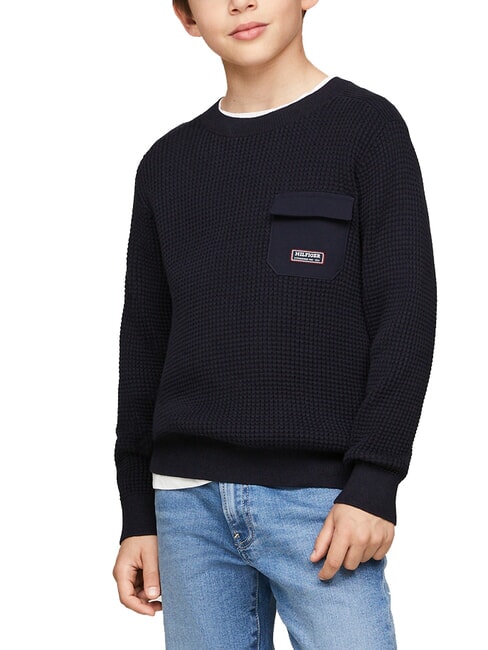 TOMMY HILFIGER TH KIDS Cotton sweater desert sky - Child T-shirt