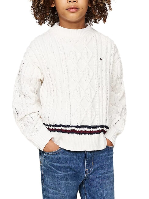 TOMMY HILFIGER TH KIDS Children's sweater ivory petal - Child T-shirt