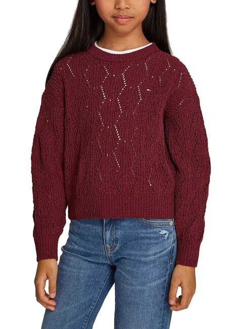 TOMMY HILFIGER TH KIDS Crew neck sweater deep red - Child T-shirt