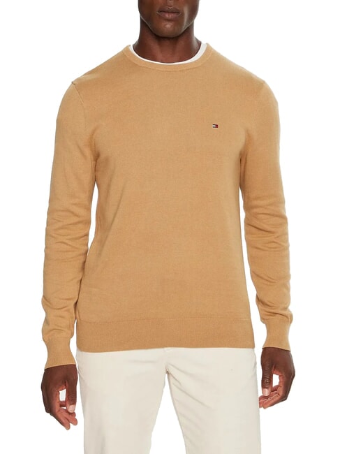 TOMMY HILFIGER TH  Crew neck sweater safari canvas - Men's Sweaters