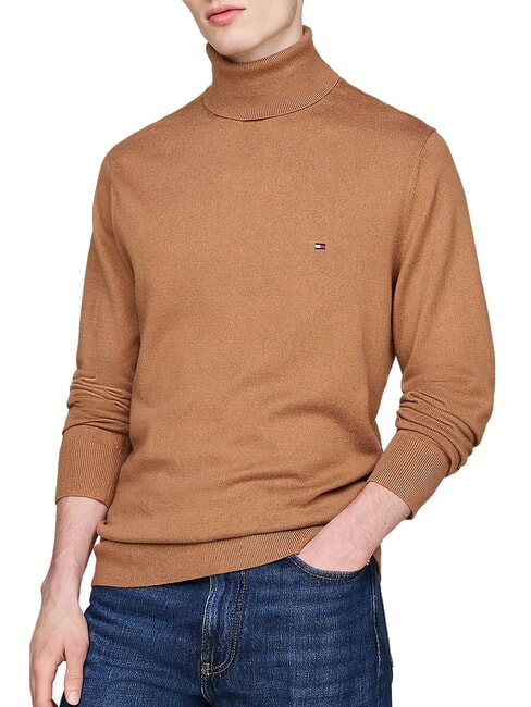 TOMMY HILFIGER TH  Turtleneck sweater safari canvas - Men's Sweaters