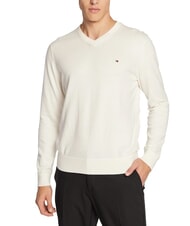 TOMMY HILFIGER PIMA V-neck sweater in cashmere blend - Men's Sweaters