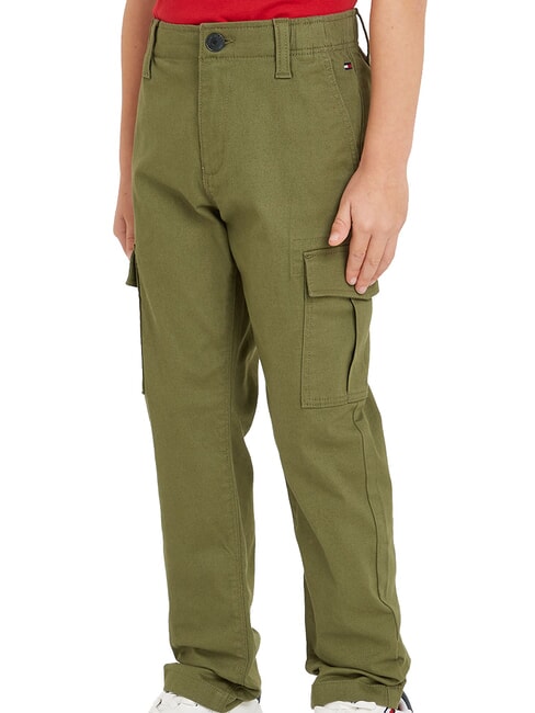 TOMMY HILFIGER TH KIDS Multi-pocket trousers utility olive - Children's trousers