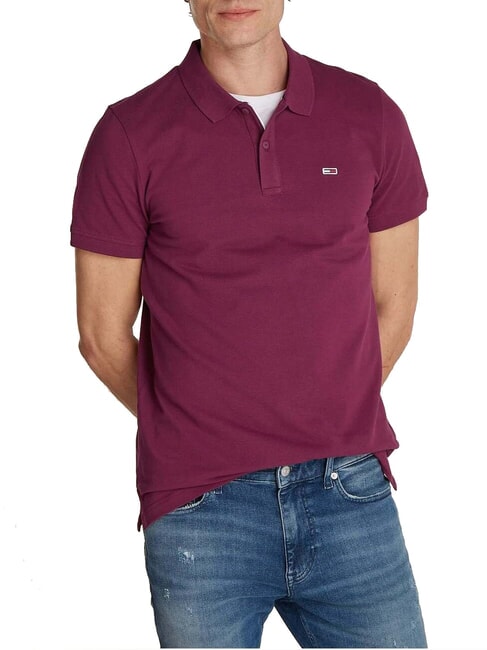 TOMMY HILFIGER TH JEANS  Cotton polo shirt valley grape - Polo shirt