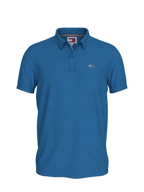 TOMMY HILFIGER TH JEANS  Cotton polo shirt coastal cobalt - Polo shirt