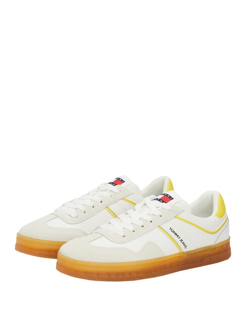 TOMMY HILFIGER TOMMY JEANS COURT  Leather sneakers Eureka Yellow - Women’s shoes