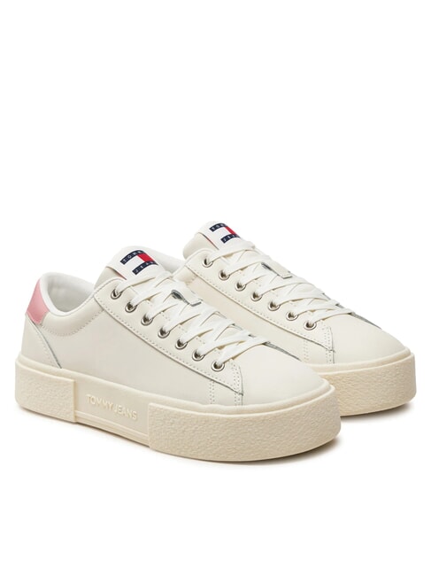 TOMMY HILFIGER TOMMY JEANS Foxing Flatform Sneakers ivory - Women’s shoes
