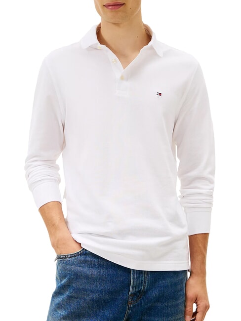 TOMMY HILFIGER TH  Long-sleeved polo shirt white - Polo shirt
