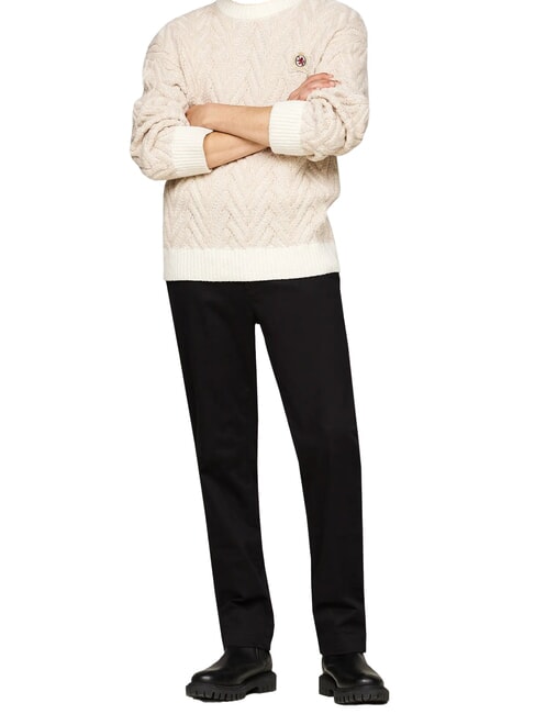 TOMMY HILFIGER TH  Men's cotton trousers black - Trousers