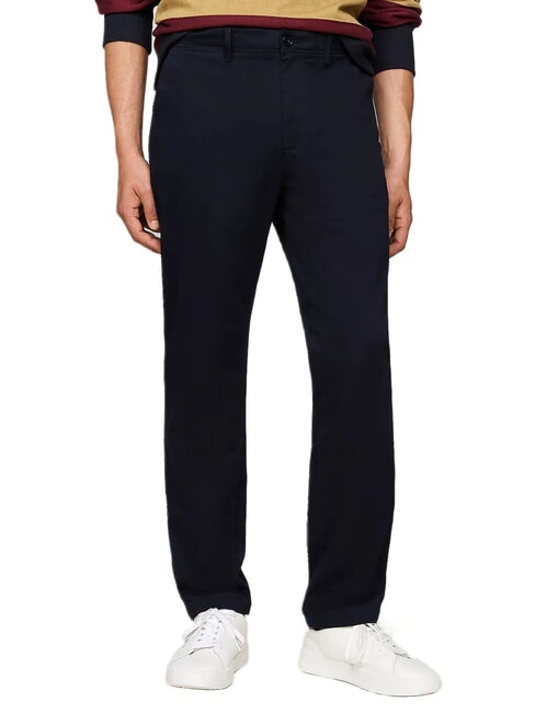 TOMMY HILFIGER TH  Men's cotton trousers desert sky - Trousers