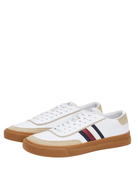 TOMMY HILFIGER TH  Low leather sneakers white - Men’s shoes