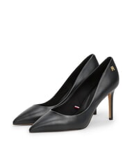 TOMMY HILFIGER TH  9cm high heel leather pumps - Women&rsquo;s shoes