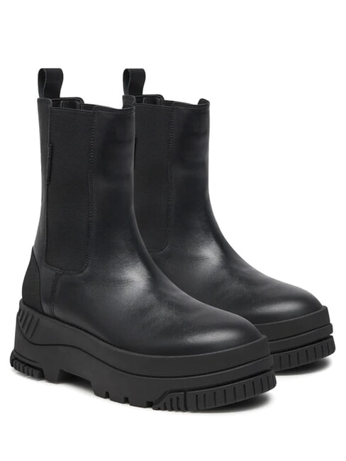 TOMMY HILFIGER TH JEANS  High leather ankle boots black - Women’s shoes