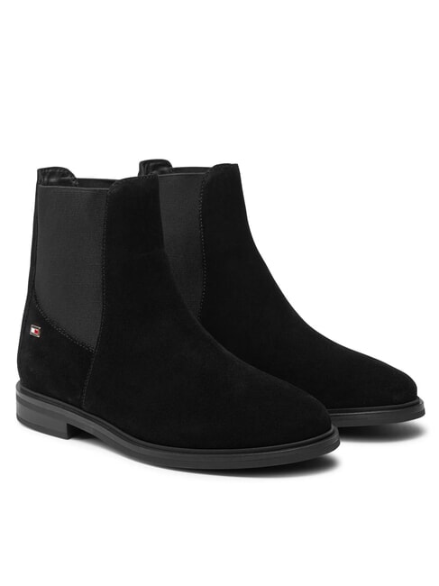 TOMMY HILFIGER TH  Low leather ankle boots black - Women’s shoes