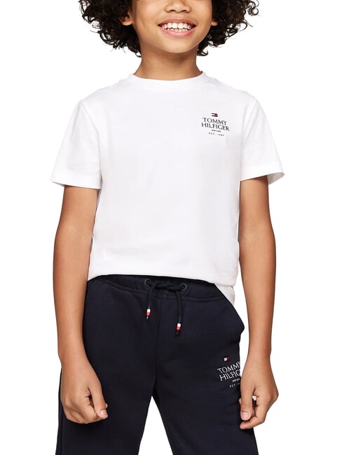 TOMMY HILFIGER TH KIDS Short-sleeved cotton T-shirt white - Child T-shirt