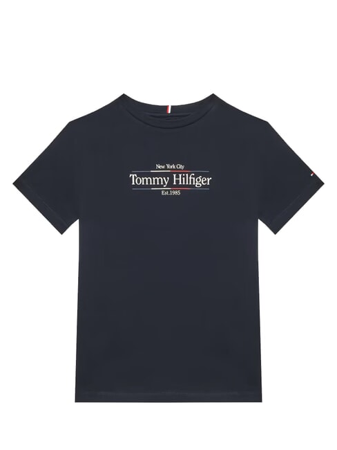 TOMMY HILFIGER TH KIDS Short-sleeved cotton T-shirt desert sky - Child T-shirt
