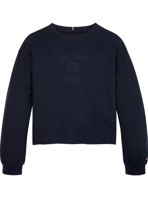TOMMY HILFIGER TH KIDS Logo Embroidery  Long-sleeved T-shirt desert sky - Child T-shirt